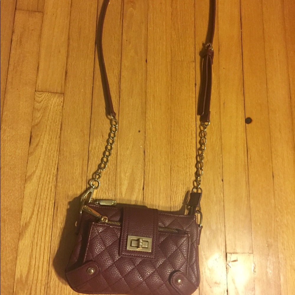 Burgundy purse